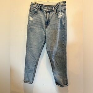 AE mom jeans size 10R distressed jeans